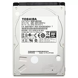 Жорсткий диск для ноутбука Toshiba 500 GB 2.5 (MQ01ABD050)