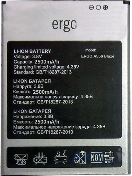 Аккумулятор для телефона Ergo фото