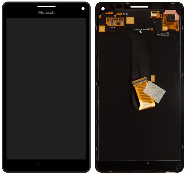 Дисплей Microsoft Lumia 950 XL Dual Sim + Touchscreen with frame (original) Black / изоборажение №2
