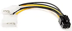 Шлейф (Кабель) Atcom Video power 6pin to 2molex 0.15m - фото Шлейф (Кабель) Atcom Video power 6pin to 2molex 0.15m