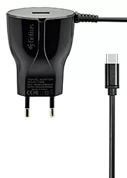 Сетевое зарядное устройство Gelius TA08 Ulrta Edition 2.1a charger + USB-C cable black
