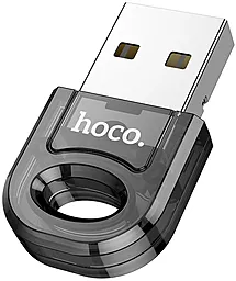 Блютуз-адаптер Hoco UA28 Mini Portable USB Bluetooth 5.1 Adapter Transparent black - фото Блютуз-адаптер Hoco UA28 Mini Portable USB Bluetooth 5.1 Adapter Transparent black