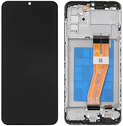 Дисплей Samsung Galaxy A03s A037F, A037M (160.5mm) с тачскрином и рамкой, оригинал, Black