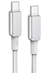 Кабель USB PD XO NB-Q250B 60w USB Type-C - Type-C cable white 