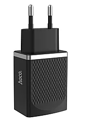 Мережевий зарядний пристрій Hoco C43A 2.4a 2xUSB-A ports charger black