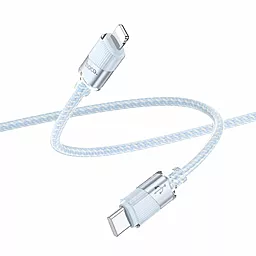 Кабель USB Hoco Кабель USB Hoco U132 PD27W Type-C to Lightning 1.2m Колір Блакитний