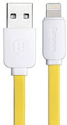USB Кабель Baseus String flat Lightning Cable White / Yellow