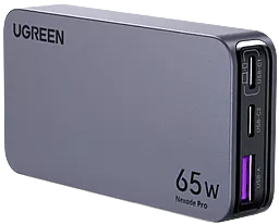 Сетевое зарядное устройство Ugreen X753 Nexode Pro 65w GaN PD 2xUSB-C/USB-A ports fast charger grey (25356)