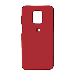 Чехол Silicone Case Full для Xiaomi Redmi Note 9S/9 Pro/9 Pro Max Red