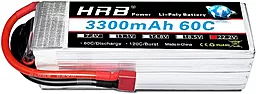 Аккумулятор HRB Lipo 3300mAh 22.2V 60C (HR-3300MAH-6S-60C) - миниатюра 2