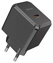 Мережевий зарядний пристрій Hoco CS15A 30w PD USB-C fast charger black