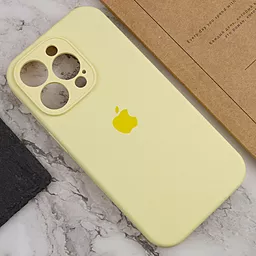 Чехол Silicone Case Full Camera для Apple iPhone 13 Pro Mellow Yellow - миниатюра 3