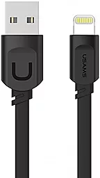 USB Кабель Usams U-Trans 0.25M Lightning Cable Black (US-SJ007)