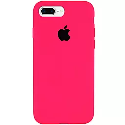 Чохол Silicone Case Full для Apple iPhone 7, iPhone 8 Neon Pink