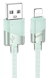Кабель USB Hoco U132 12w 2.4a Lightning cable green