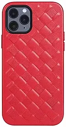 Чехол Epik Leather Case Sheep Weaving for iPhone XR Red