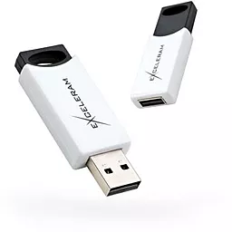 Флешка Exceleram 64GB H2 Series USB 2.0 (EXU2H2W64) White - миниатюра 4