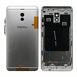 Задня кришка корпусу Meizu M6 Note зі склом камери Original Silver