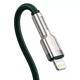 USB PD Кабель Baseus Cafule MetalUSB Type-C - Lightning Cable PD 20W Green (CATLJK-A06) - миниатюра 3