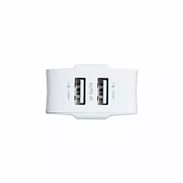 Сетевое зарядное устройство MOXOM KH-47 2.4a 2xUSB-A ports charger + micro USB cable white - миниатюра 4
