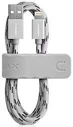 Кабель USB Momax Elit Link Lightning Cable 2.4A 2m Silver (DL3S)