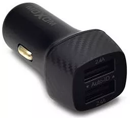 Автомобильное зарядное устройство MOXOM MX-VC07 2.4a 2xUSB-A ports car charger black