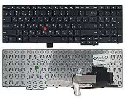 Клавиатура для ноутбука Lenovo Thinkpad Edge E550 E550C E555 fingerpoint Original Black