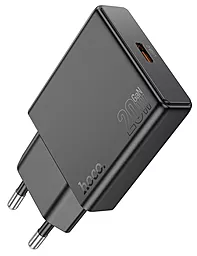 Мережевий зарядний пристрій Hoco N37 20w PD USB-C fast charger black
