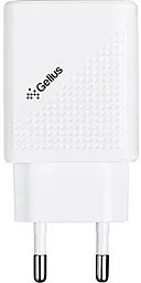 Сетевое зарядное устройство Gelius GP-HC011 Pro Vogue 2.4a 2xUSB-A ports charger + Lightning cable white - миниатюра 4