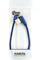Кабель USB Dengos USB Lightning 0.25м Синий (NTK-L-UG-SHRT-SET-BLUE) - миниатюра 3