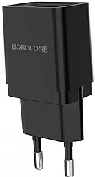Сетевое зарядное устройство Borofone BA19A Nimble 1a home charger black