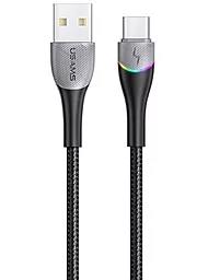 Кабель USB Usams U77 15w 3a 1.2m USB Type-C cable black (SJ542USB01)