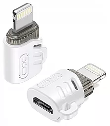 Адаптер-переходник XO NB256F M-F Lightning -> micro USB White