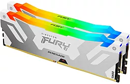 Оперативная память Kingston Fury 32 GB (2x16GB) DDR5 7600 MHz Renegade Silver/White RGB (KF576C38RWAK2-32)