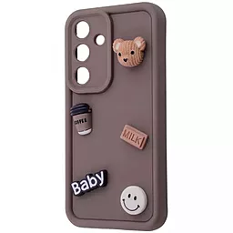 Чехол Pretty Things Case для Samsung Galaxy S24  brown/bear