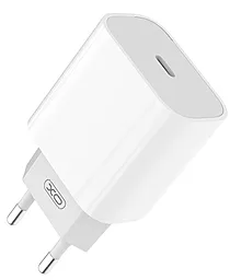 Сетевое зарядное устройство с быстрой зарядкой XO L77 20w USB-C home charger white