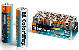 Батарейки ColorWay Alkaline Power AA (LR06) 40шт (CW-BALR06-40CB) 1.5 V - мініатюра 2