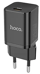 Сетевое зарядное устройство с быстрой зарядкой Hoco N19 25w PD USB-C fast charger black
