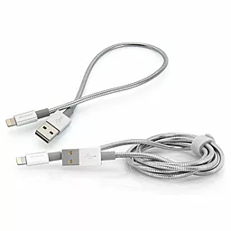 USB Кабель Verbatim 1M + 0.3M Lightning Cable White