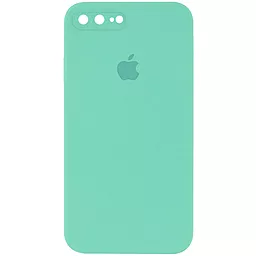 Чохол Silicone Case Full Camera Square для Apple iPhone 7 Plus, iPhone 8 Plus Turquoise