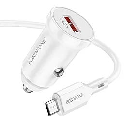 Сетевое зарядное устройство Borofone BZ18 18w QC3.0 home charger + micro USB cable white