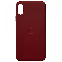 Чохол Apple Leather Case Full for iPhone XR Red