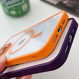 Чехол 1TOUCH Bracket Clear Camera Lens with MagSafe для Apple iPhone 13 Pro Max Deep Purple - миниатюра 3