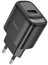 Сетевое зарядное устройство Hoco C140A 18w QC3.0 home charger black - фото Сетевое зарядное устройство Hoco C140A 18w QC3.0 home charger black