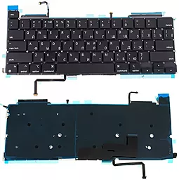 Клавиатура для ноутбука Apple MacBook Pro A2338 с подсветкой клавиш горизонтальный Ентер Original Black
