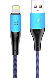 USB Кабель SkyDolphin S49L LED Aluminium Alloy Lightning Cable Blue (USB-000566)