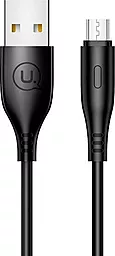 Кабель USB Usams U18 Round micro USB Cable Black (US-SJ268)