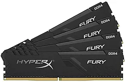 Оперативная память HyperX 64GB (4x16GB) DDR4 3000MHz Fury Black (HX430C15FB3K4/64)