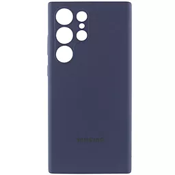 Чехол Lakshmi Silicone Cover Full Camera with Logo для Samsung Galaxy S24 Ultra Midnight blue