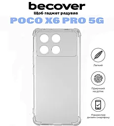 Чехол BeCover Anti-Shock для Xiaomi Poco X6 Pro 5G Clear (710852)